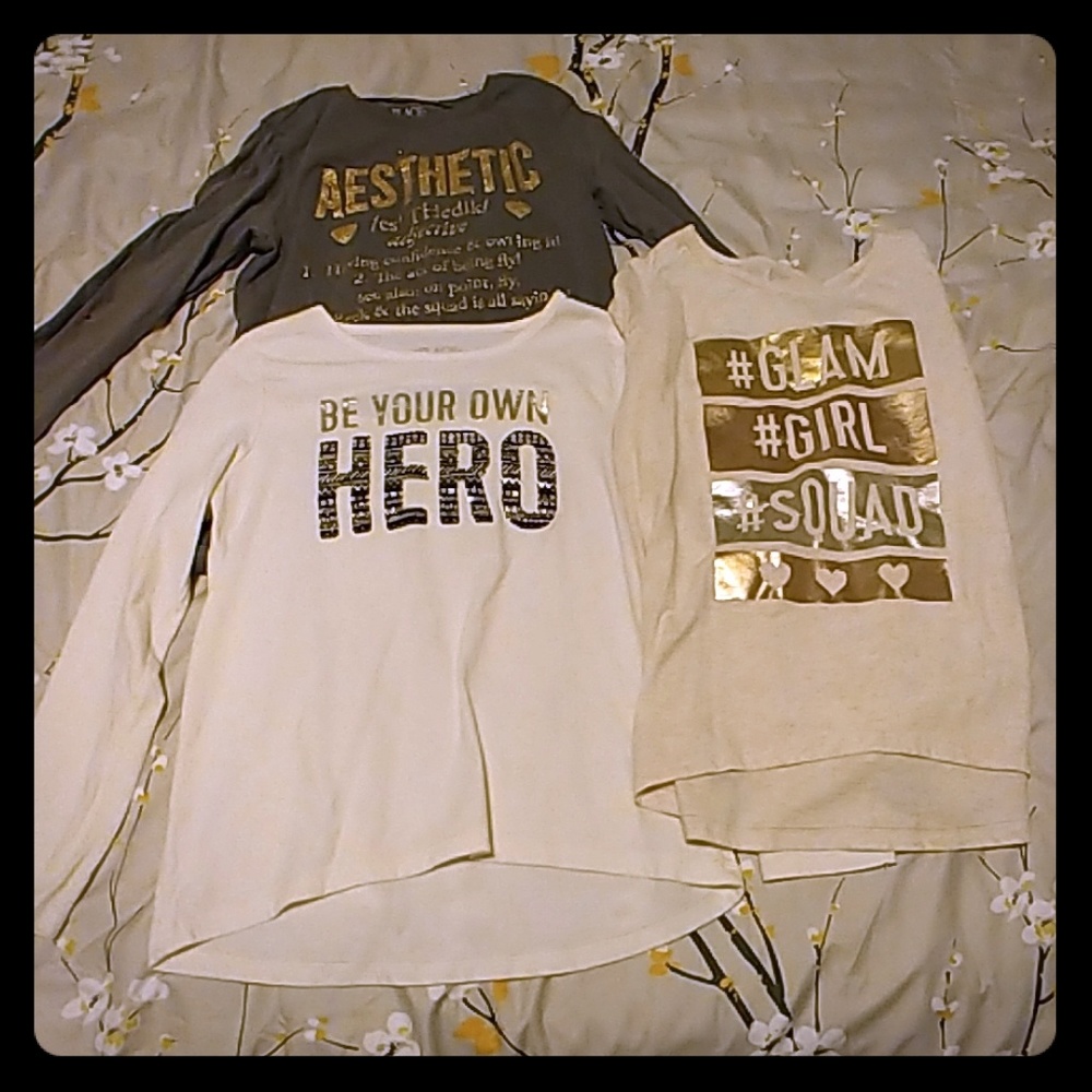 Girls Long sleeve shirts combo